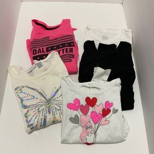 Bundle of 5 Girls Long Sleeve Shirts